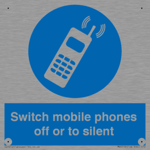 Switch mobile phones off or to silent